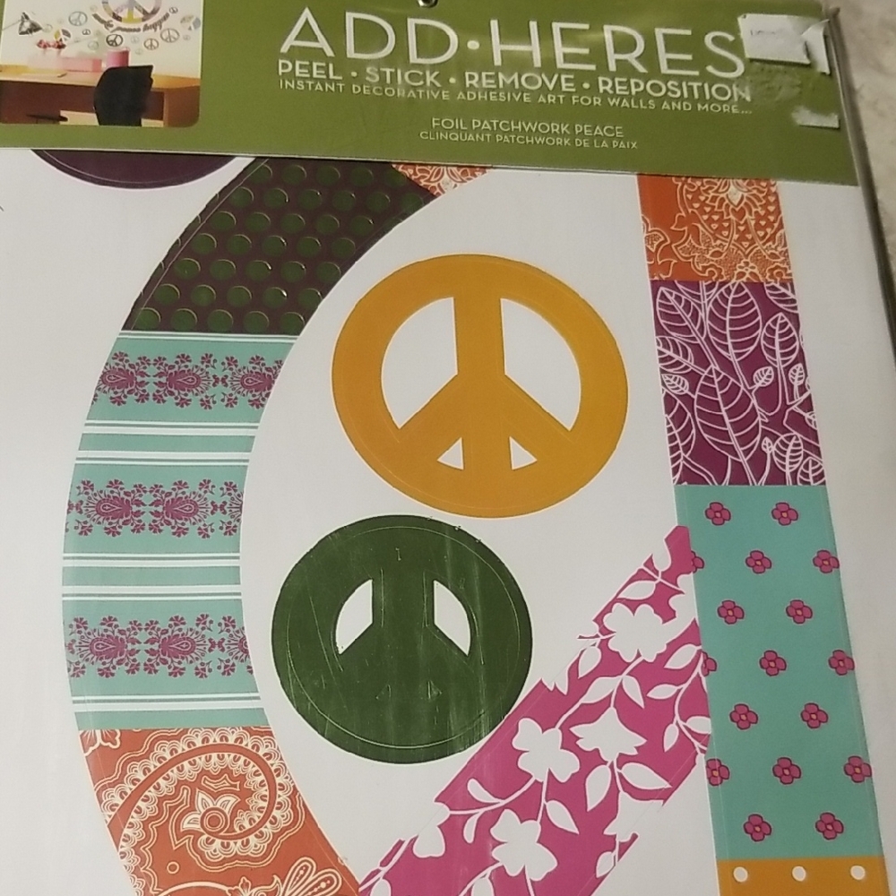 Colorful Peace Sign Wall Decals Add Heres